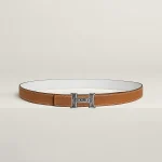 Mini Constance Touareg belt buckle & Reversible leather strap 24 mm